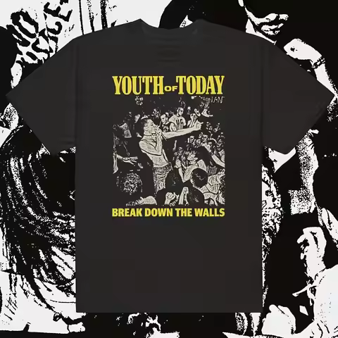 Youth of Today Hardcore Punk T-Shirt 80s/90s Retro Streetwear Tee with Logo Song Lyrics Straight Edg
