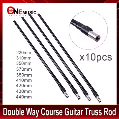 10Pcs Double Course Way Guitar Truss Rod Inner Diameter 9mm Steel A3 220/310/350/370/380/400/410/420