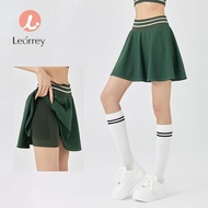 Leorrey Sports Skirt Tennis Skirt Running Pleated Yoga Skirt Inner Shorts
