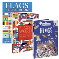 Flags of the World | Sticker Coloring Activity Book For Children 72pages Continent, Country, Capital