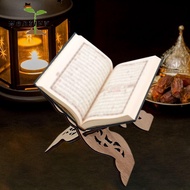 WENTIVV 1Pcs Wooden Quran Ramadan Bible Eid Al-Fitr Book Shelf Display Stand Book Stand Home Decoration