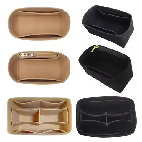 Durable Felt Handbag Insert Bag Bag Support Organization Purse Liner Portable Storage Bag Organiser 