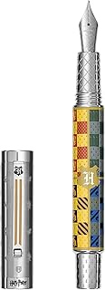 Montegrappa Harry Potter Hogwarts Stainless Steel Fountain Pen with Houses Logo, Colour: Multi-Colou