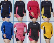Rash Guard Terno Long sleeves and Short for Women Free Size ( Beach Outfit / Summer Outfit )