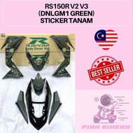 Coverset RS150R V2 (27)  Bodyset (Sticker Tanam) Hijau lumut