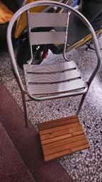 出清便宜賣品項優台灣製造買1送1~買奧克特級五板鋁製休閒椅(銀)送純手工竹椅
