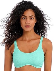 Women's Ibiza Waves Underwire Bralette Bikini Top, Frozen, 36F