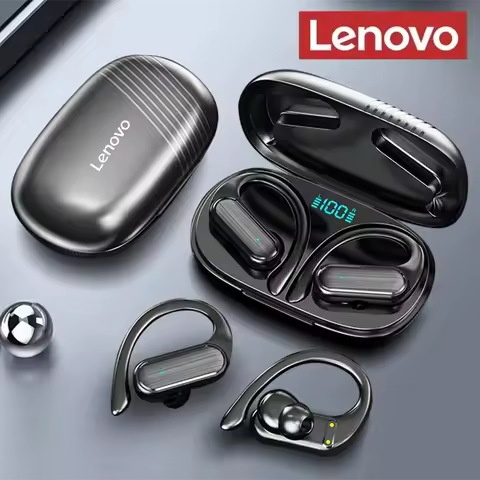 Original Lenovo Sports Running Game Headset Wireless Touch Control HiFi Headphone Hook TWS Bluetooth