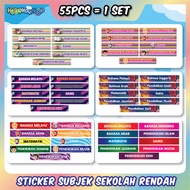 STICKER SUBJEK SEKOLAH RENDAH | STICKER SUBJEK CARTOON | STICKER SUBJEK MURAH | STICKER SUBJEK ANAK 