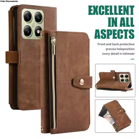 P30Lite P30 P20 P 20 Pro Flip Case Luxury Leather Multi 9-Card Slot Zipper Etui For Huawei P30 Lite 
