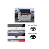 CarRefit Toyota alphard vellfire anh20 rear logo emblem pnp carbon fiber accessories