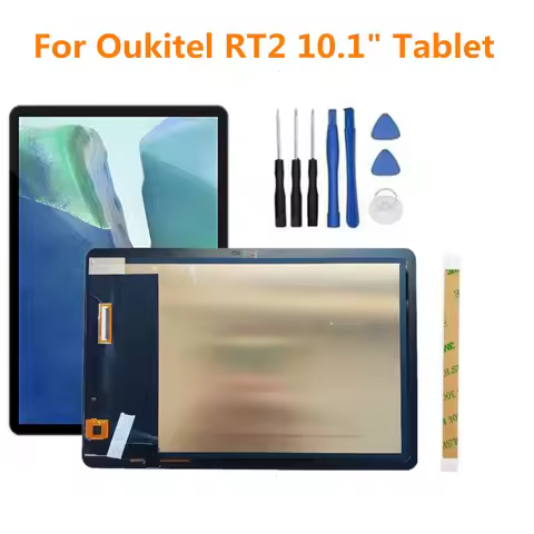 New Original For Oukitel RT2 10.1" Tablet Panel LCD Combo Display FHD+ Touch Screen Assembly Glass R
