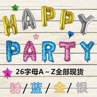 Aoli foil balloon letters AZ blue and pink foil balloon (3J3) 011hbl