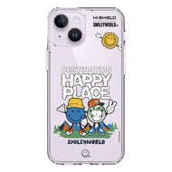 HI-SHIELD Stylish เคสใสกันกระแทก iPhone รุ่น Happy Smile5 [เคส iPhone16  iPhone15  iPhone 14  iPhone