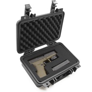CASEMATIX Hard Gun Case for Pistols - TSA Approved Waterproof & Shockproof Gun Cases for Pistols, Co