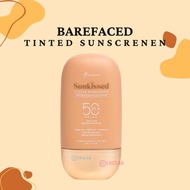 Sunkissed Tinted Sunscreen by Barefaced SPF 50 sunscreen for oily skin kiss beauty vgo blk cosmetics