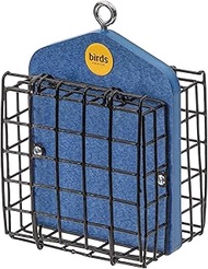 Birds Choice Suet Cage Feeder, Holds 2 Suet Cakes | Hanging Bird Suet Feeder for Woodpeckers, Jays, 