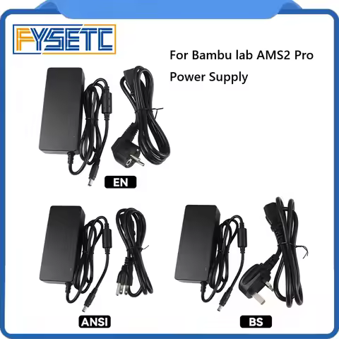 For Bambu lab AMS2 Pro EU/US/UK Plug Power Supply High Quality 3D Printer Parts Heating Power Supply