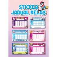 Time Table Sticker/Jadual Kelas