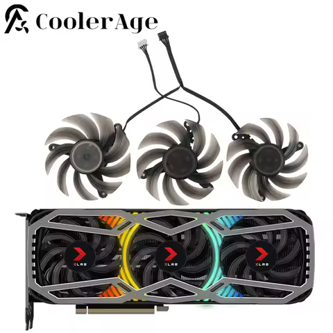 82MM TH8015S2H-PCC01 GPU Fan For PNY RTX 3070 3070Ti 3080 3080Ti 3090 XLR8 Gaming REVEL EPIC-X RGB T