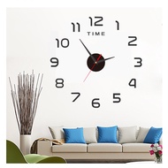 Home Decor Fashion 3D DIY Large Wall Clock /DIY Acrylic Wall Mirror Clock/Stiker Dinding Cermin Jam 