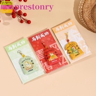 PRESTONRY Horse Year Omamori, Embroidered Kawaii Good Luck Charms, Wealth Cartoon Creative Blessing 