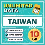 Taiwan esim 20GB unlimited data Taiwan travel esim hotspot sharing taiwan esim yoyotravel