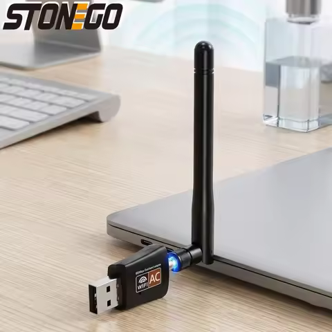 AC600 USB WiFi Adapter Dual Band 24G 5GHz Wireless Dongle for PC Mac Linux Windows 11 10 XP High Spe