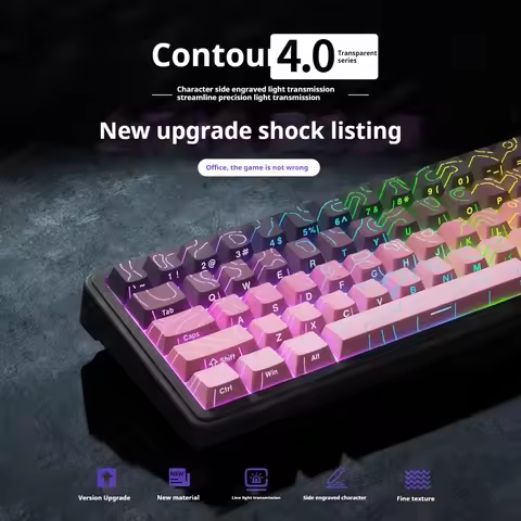 2026 New Contour Line 4.0 Side Engraved Keycap 97 Keys PBT Cherry Height For Magnetic Switch Mechani