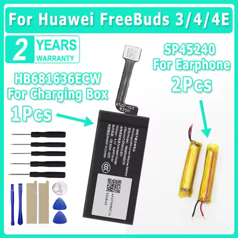 SP45240 HB681636ECW Bluetooth headset Replace Battery For Huawei FreeBuds 3 Freebuds 4 4E Wireless B