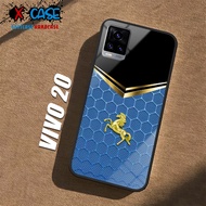 HP Casing VIVO V20 Softcase VIVO V2025 V2024 Glossy Case Shiny Glass Casing Protective Mobile Phone 