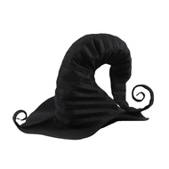 Witch Hat for Halloween Daily Wear Black Magic Wool Witch Hat Halloween Cosplay Party Costume Women