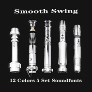 RGB Metal Lightsaber Laser Rave Light Saber Sabre De Luz Light Stick Cosplay Toy 12 Color 5 SoundFon