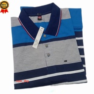 Kaos kerah salur pria lengan pendek pakai saku bagian kiri atas II baju kaos kerah pria berkualitas