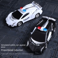 Children Remote Control Police Car Cool Wireless Electric Car Remote Control Racing Car Model Boy Toys Suitable for Age Over 3 Years Old Intelligent Control Sound Light Special Effects Fun Interactive Simulation Police Car Model Birthday Gift