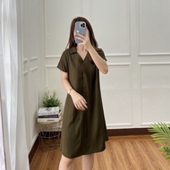 Toply Shop COD + GRATIS Ongkir Dred korean basic / Dres wanita / fashion wanita polos / Dres yuki