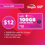Singtel $12 Tourist 5G+ Data eSIM
