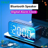 TEALY LED Digital Alarm Clock, Temperature Display FM Radio Function Temperature Display Clock, Gift