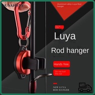 SUSANSTY BFS Fishing Tackle, Aluminum Alloy Portable Fishing Rod Holder,  Lure Fly Fishing Tools BFS