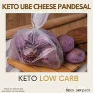 Keto Ube Cheese Pandesal - Keto and Low carb - 8pcs/pack - Made from Pure Almond Flour - Low carb - 