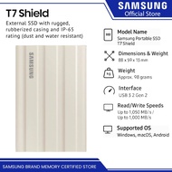 Samsung เกราะ T7ขนาด1TB 2TB 4TB 6TB 8TB 10TB USB SSD แบบพกพา3.2น้ำ & ทนฝุ่น | โซลิดสเตทไดรฟ์ | SSD พ