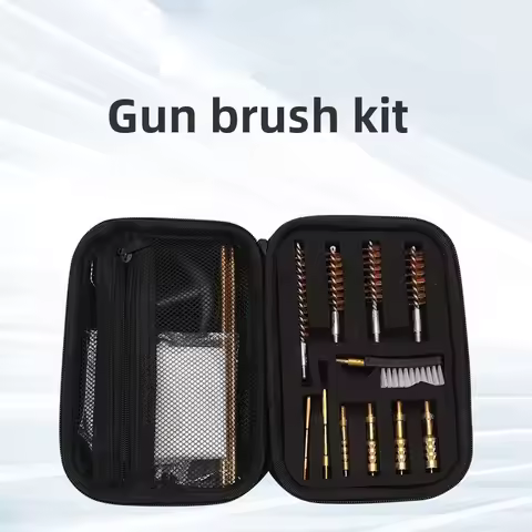 Rifle Cleaning Kit .22 .357/.38/9mm .40 .45 Cal, Gun Cleaning Kit 9mm, Bronze Bore Brush & Nylon Bru