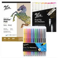 Sổ Vẽ Màu Dạ Chống Lem Mont Marte A4 105gsm 50 Tờ – Giấy Vẽ Marker Màu Sáp Chì Màu