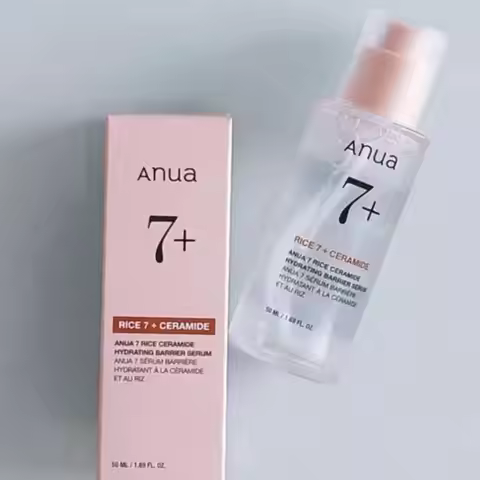 Anua Rice 7% Ceramide Deep Moisturizing Serum Brightening Skin Soothing Repairing Skin Barrier Essen