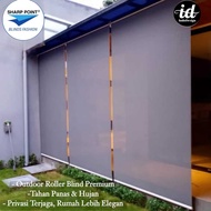 Outdoor Roller Blind Sharp Point Premium Heat Resistant Rain Curtain Outdoor Waterproof Anti UV