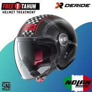 NOLAN N21 VISOR 062 GETAWAY FLAT BLACK HELM HALF FACE SNI
