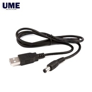 USB to 5.5 mm DC Wire 5 Volt Charger Cable Connector Power Supply Charge Adapter Jack UDC5521