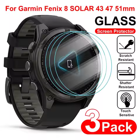 9H Tempered Glass For Garmin Fenix 8 Solar 43mm 47mm 51mmScreen Protector Glass Anti-scratch Film Fe