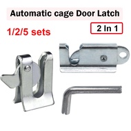 2 in 1 Cage lock Automatic cage latch Pig pen door lock farrowing pen for pigs dogs Door Buckle for dog Pig Dog equipment tool