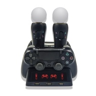Suitable for PS4PS4 PS VR / MOVE4 Handle Charger Charger Charger in 1 Multifunctional Charging Stati